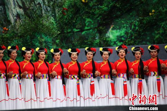 8月8日上午，第七届中国凉山彝族国际火把节在西昌开幕。　高寒　摄